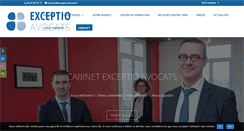 Desktop Screenshot of exceptio-avocats.com