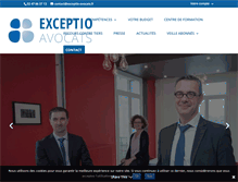 Tablet Screenshot of exceptio-avocats.com